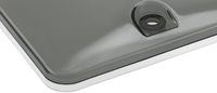 1 pièce Cache-plaque d'immatriculation en plastique transparent fumé, avec boules de protection suspendues, boucliers de voiture fantaisie