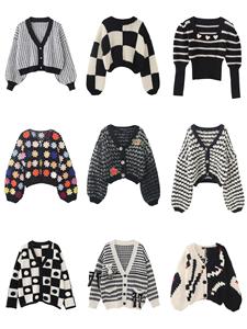Cardigan tricoté décontracté <span class=keywords><strong>gris</strong></span> pour femme, nouvelle collection automne 2025, col roulé, vêtement d'extérieur en nylon/acrylique de haute qualité, anti-boulochage - Product Image 5