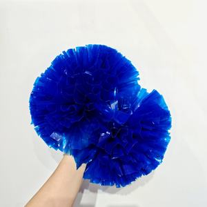 Pompons de cheerleading métalliques personnalisés en gros pour fabricants, pompons holographiques néon scintillants pour équipes scolaires et équipes All-Star - Product Image 2