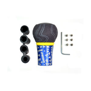 Tiypeor 8.5cm Ultra Graffiti universale Drift Multicolor leva in velluto alluminio pomello del cambio JDM Racing camoscio in pelle scamosciata - Product Image 5