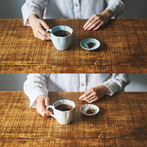 Assiette bol tasse tasse poterie vaisselle ensembles fleur pétale en forme d'assiettes fabriquées au japon pour la maison cadeau Restaurant - Product Image 6