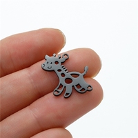 Breloques girafe mignonnes, 5 pièces/lot, breloques animales adorables pour boucles d'oreilles, bracelet, collier, pendentif, fabrication de bijoux faits à la main, DIY