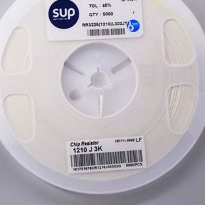 Manufacturer Direct RR3225 1210L302JT 1210 3225 Resistors Chip Resistors SMD Resistors 3Kohm 5% 1/2W Thick Film Resistor - Product Image 1