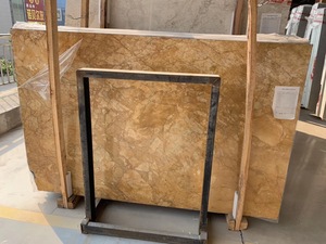 Losas de Mármol de Cuarzo Dorado <span class=keywords><strong>Van</strong></span> <span class=keywords><strong>Gogh</strong></span>, Mármol Dorado de Lujo con Vetas Artísticas, Pulido, Venta al por Mayor - Product Image 1