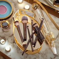 Ensemble de 19 pinceaux de maquillage professionnels de luxe à double embout, comprenant tous les pinceaux Hour Glass