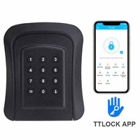 Boîte à clés intelligente murale TTLock APP, coffre-fort étanche pour clés, boîte de rangement de mot de passe pour villa et maison de location