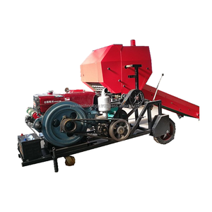 Presse à emballer de paille de foin d'ensilage de maïs machine à emballer les balles rondes de fourrage compresse d'ensilage presse à balles de maïs machine à emballer le foin automatique - Product Image 2