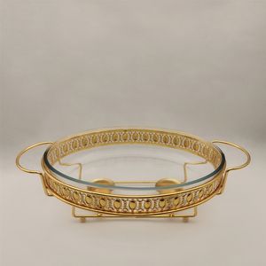 סט מחממי מזון מפוארים מנירוסטה, צלחות הגשה אובליות, סיר חם למסיבת חתונה - Product Image 4