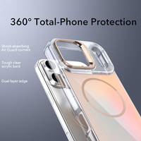 Étui de téléphone magnétique à changement de couleur de luxe pour iPhone 17 Pro Max dégradé plusieurs couleurs Laser couverture mobile 16 Pro 15 Plus 17Air
