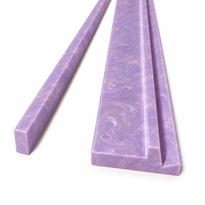 Support et pousseur de Mahjong en acrylique perlé lilas pastel de 20 pouces, accessoire de Mahjong américain personnalisé - Product Image 3