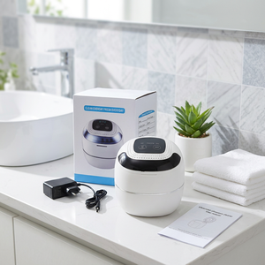 Nettoyeur portable à ultrasons pour prothèses dentaires et appareils orthodontiques, sécheur à ventilateur pour usage domestique - Product Image 1