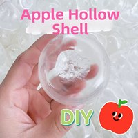 Jouet Squishy Capybara en Silicone Transparent, Formes Pomme, Grenade, Œuf, Boule Creuse, pour Artisanat DIY, Mini Anti-stress