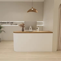 Bureau de réception moderne et fonctionnel de haute qualité pour les bureaux commerciaux avec matériau HDF