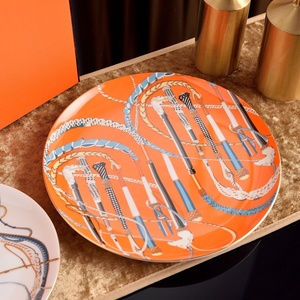 High Quality Nordic Orange Ceramic <b>Tea</b> Coffee Cup with Plate Dinnerware Set for Couples Hot Selling Gift <b>Box</b> Package Included - Product Image 4