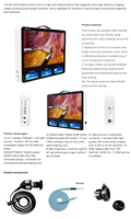 Système de caméra endoscopique 4K UHD portable, système d'imagerie médicale endoscopique avec source de lumière LED