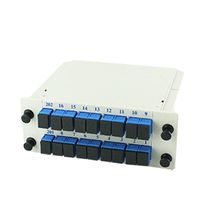 Boîtier optique à fente pour cassette de fibre optique monomode, répartiteurs PLC - 1x2 1x4 1x8 1x16 SC APC PC UPC