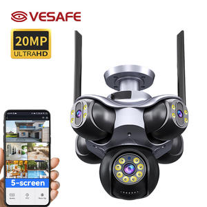 VESASFE户外20MP 4镜头闭路电视摄像机Ptz安全IP66防水运动检测报警Wifi摄像机 - Product Image 5