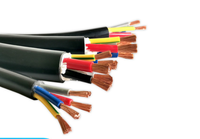 Conducteur en cuivre Royal Cord Câble Flexible RVV, 2 3 4 5 Core 0.75 1 1.5 2.5 4 6mm Câble Électrique Fil H05VV-F Câble D'alimentation
