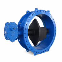Vanne papillon à double bride grande taille avec joint EPDM pour pipeline d'infrastructure municipale