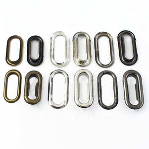 BK070 8-30 mm Accessoires de bricolage pour artisanat, œillets décoratifs pour sangles de bagages, rivets ovales creux en laiton massif résistants à la rouille - Product Image 1