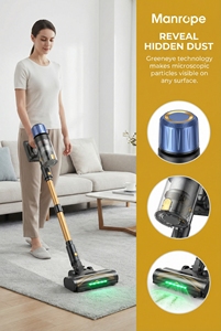 Aspiradora Inalámbrica Liberbot W1 50KPa, 70 Minutos de Autonomía, Motor de 50W, Tecnología de Detección de Polvo Inteligente GreenEye - Product Image 4