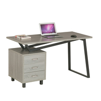 Bureau moderne pour la maison avec table d'ordinateur blanche mobilier en fer de style simple pour la lecture et l'étude