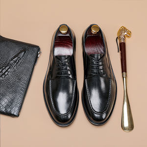 Zapatos de Vestir de Lujo para Hombre, Cerrados, Cómodos, para Bodas, Fiestas y Negocios, Oxfords de Cuero Genuino - Product Image 6