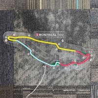 Enseigne lumineuse LED néon personnalisable du circuit Gilles Villeneuve, corps en acrylique avec affichage de la température de couleur du logo de la voiture