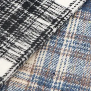 Bán buôn sợi nhuộm kẻ sọc flannel Polyester Rayon bông vải dệt kim cho phù hợp với