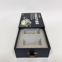 Boîte à tiroirs coulissante en carton dur personnalisée avec stratification mate pour emballage affichant des cadres photo avec impression de logo personnalisé