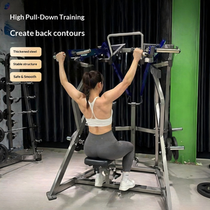 Machine Iso-Latérale à Charge de Plaques pour Gymnase Commercial – Pulldown Frontal pour Entraînement de la Force du Dos avec Prise <span class=keywords><strong>Sous</strong></span>-<span class=keywords><strong>Main</strong></span> - Product Image 1