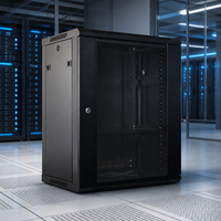 Armoire serveur à emballage plat 19 pouces 6U 9U 12U en acier SPCC pour acheteurs en gros