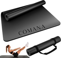 Tapis de yoga COMANA personnalisé avec logo, en caoutchouc naturel écologique, forme ovale, tapis de yoga en PU, forme de pilule, arqué, épais, pour Pilates et Yoga
