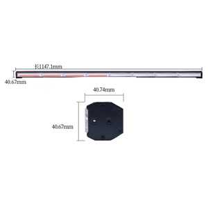 COB <strong>LED</strong> <strong>Amber</strong> Truck Safety Signal Front <strong>Grille</strong> Warning <strong>Light</strong> Bar Surface Mount Head Strobe Emergency <strong>Light</strong> for Cars &amp; Trucks - Product Image 5