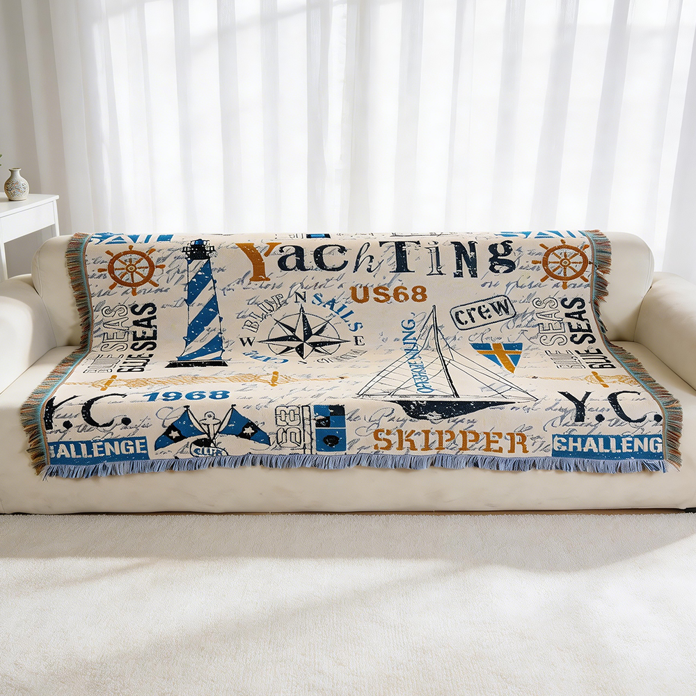 Custom Multi Functional Towel Woven Throw Tapestry Blanket