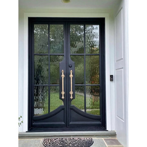 <span class=keywords><strong>Porta</strong></span> d'Ingresso Pivotante Contemporanea in Legno Massello <span class=keywords><strong>con</strong></span> Luci Laterali, Finestra Superiore e Guarnizione Resistente alle Intemperie - Product Image 2