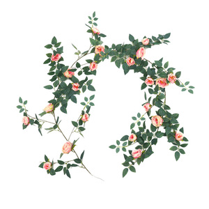 Guirnaldas de Peonías Artificiales, Flores de Plástico Rosadas, Decoración de Interiores para Bodas, Guirnalda Colgante para Techo y Pared - Product Image 5