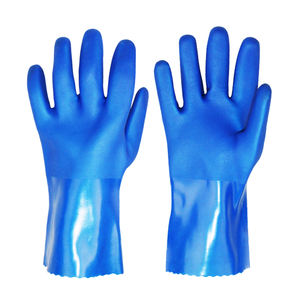 Guantes de PVC de Doble Inmersión resistentes a productos químicos Guantes de seguridad industrial de brazo largo para trabajos pesados, laboratorio y uso automotriz - Product Image 1