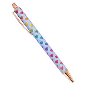 Stylos à bille métalliques dorés scintillants durables - Stylos promotionnels personnalisables avec logo pour étudiants et cadeaux - Product Image 5