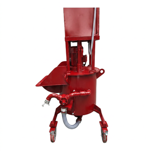 Bétonnière avec réservoir d'eau de 136 L, capacité de stockage de pâte de 250 L, mobile sur roues, motorisée - Product Image 1
