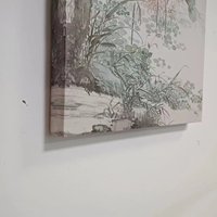 Le saint coran: Madina mhaf Fiori sur la toile 50x70 affiche écrite islamique cadre doré moderne