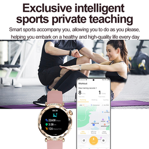 HK88 Girl Ladies 'Smartwatch HD AMOLED-Bildschirm IP68 Wasserdichter NFC-Herzfrequenz messer Anruf beantwortung Benutzer definiertes Zifferblatt für Android IOS - Product Image 6