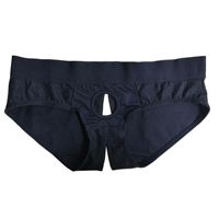6 tailles différentes de culottes sans entrejambe avec anneau en O, lingerie sexy ouverte à l'entrejambe pour lesbiennes