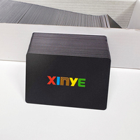 Cartes RFID noires en PVC avec puce intelligente Mifare Plus EV1 & EV2 2K 4K, gravure UV personnalisée, pour les programmes de fidélité, les entreprises et les hôtels