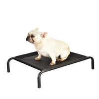 Lit pour chien portable en maille respirante refroidissant le lit pour chien surélevé pour la plage de camping en plein air