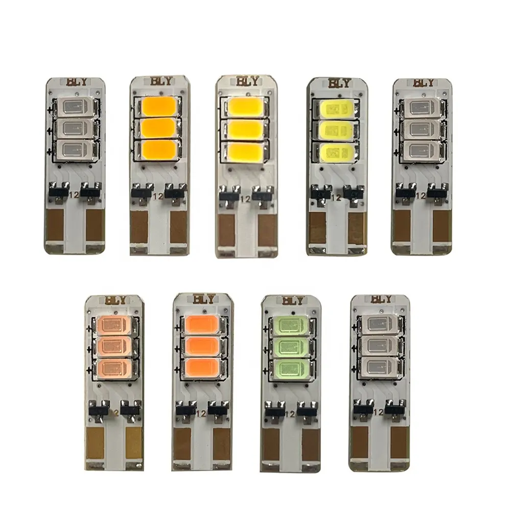 12V 24V Super Bright T10 Plug Ampoule avec 6pcs Lampe Perle Plaque D'immatriculation Lumière Dôme Lampe pour Camion Voiture Bus LED Voyant lumineux