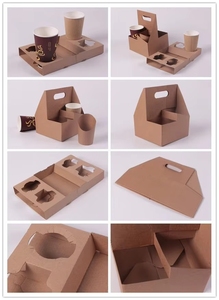 Support de tasses à emporter le plus vendu en usine pour <span class=keywords><strong>2</strong></span> ou 4 tasses avec poignée pour café chaud, vin, thé aux perles - Product Image 3