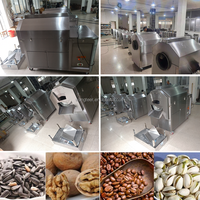 Industriële professionele elektrische gas aardnoot amandel sesam cashewnoten zonnebloempitten roostermachine
