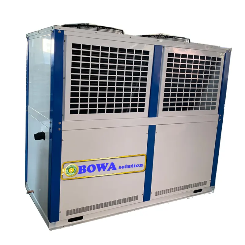 Congelador de explosión con condensador refrigerado por aire, diseño especial para Reactor de baja temperatura o sistema de refrigeración de glicol,-50'C, 3.5KW