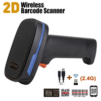 Escáner de Código de Barras Inalámbrico Portátil KEFAR 2D 1D, Lector de Códigos QR con Cable USB para Tiendas, Supermercados, Almacenes e Inventario